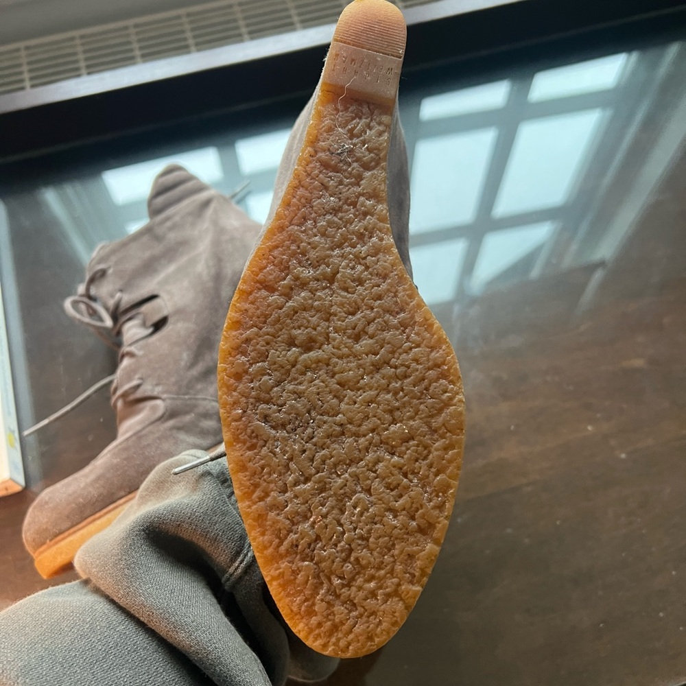Stuart Weitzman Suede Wedge Heels - Picture 6 of 7